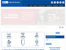 Tablet Screenshot of laboral-social.com